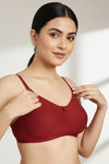 Zivame Everyday Double Layered Non Wired 3/4th Coverage T-Shirt Bra - Sundried Tomato — thumbnail 4